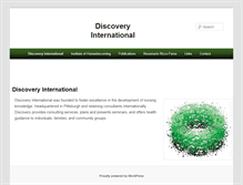 Tablet Screenshot of discoveryinternationalonline.com